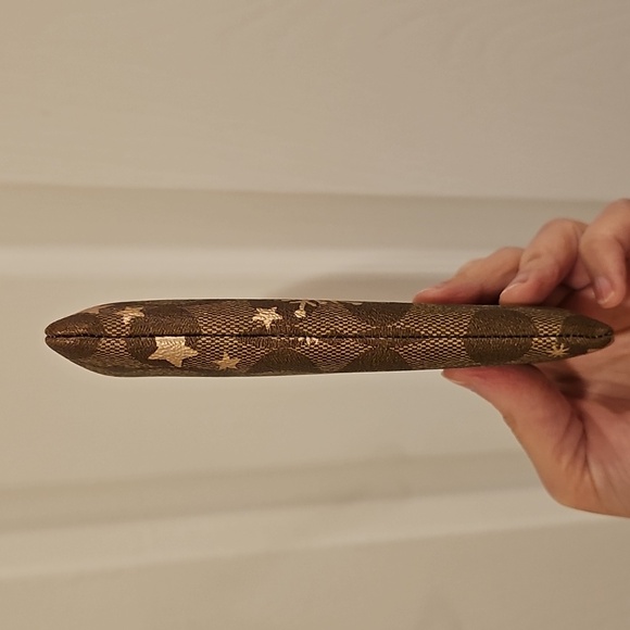 Coach Corner Zip Wristlet with Snowflake Print - Picture 7 of 10